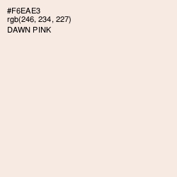 #F6EAE3 - Dawn Pink Color Image